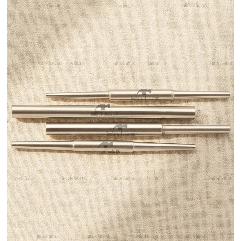 Micro Forming Set with 8 Stainless Steel Wheel Stakes and 4 Mandrels in Wooden Stand | Forming Stake Set | Toolsmith Ltd UK