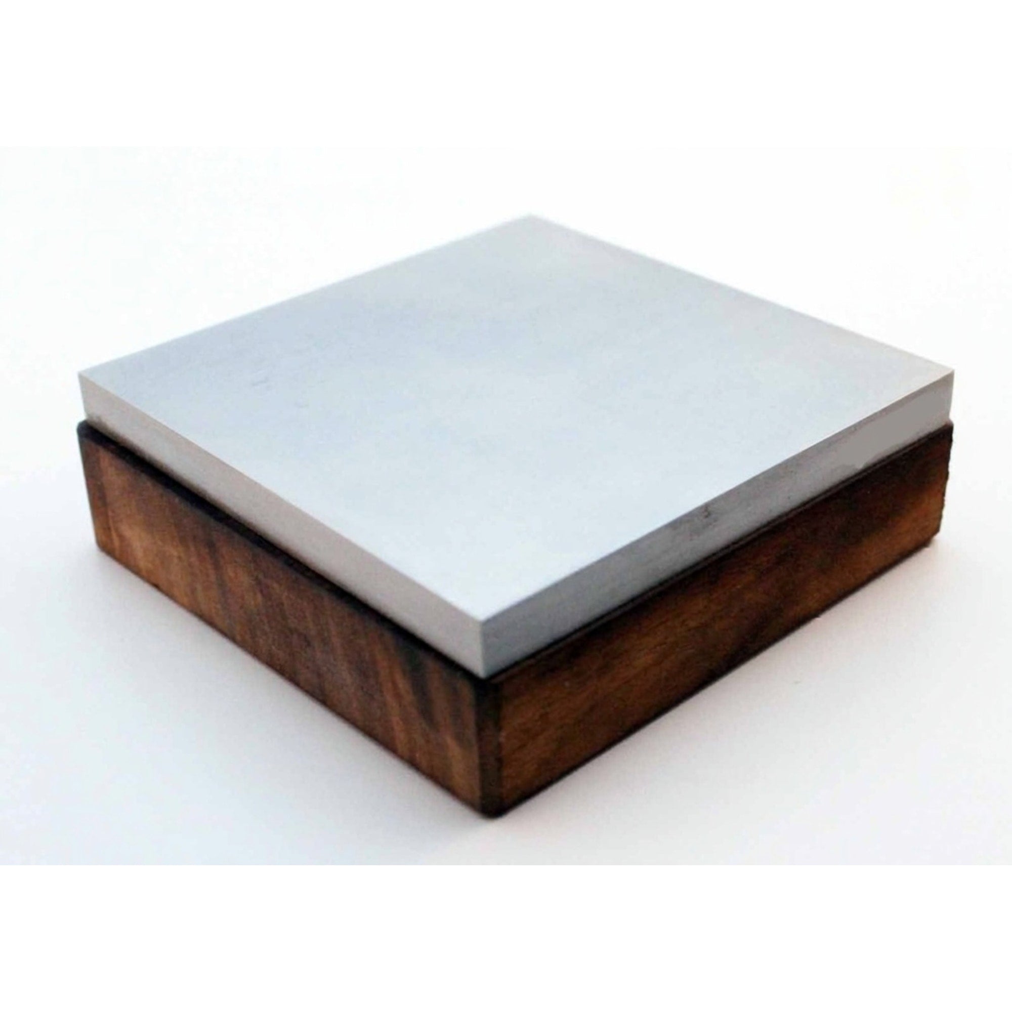 Steel Bench Block on Hardwood Base, 76mm x 76mm (3 x 3 inch) | Bench Block | Toolsmith Ltd UK