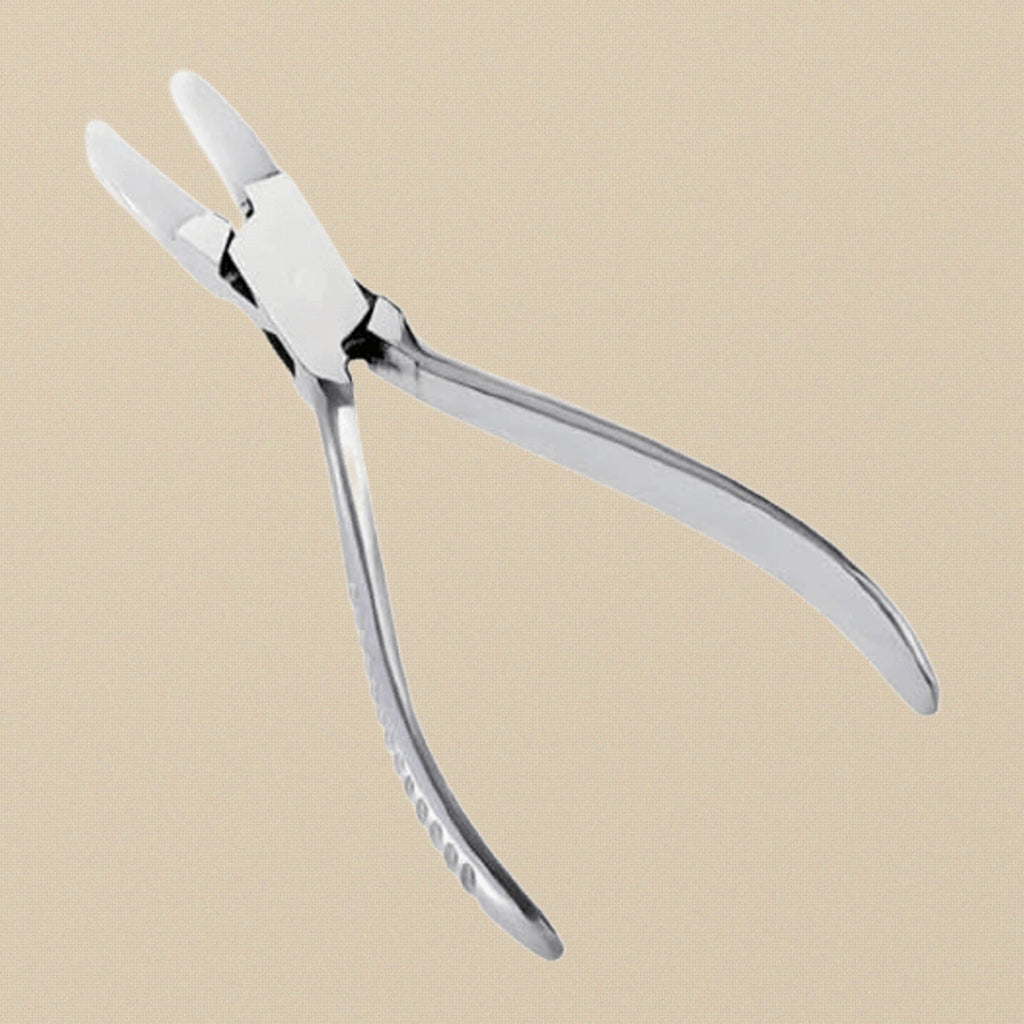 Premium Flat Nose Pliers with Double Nylon Jaw, 160mm, Comes with Extra Pair of Jaws, for Optical Glasses and Jewellery Making, Craft Tools | Jewellery Making Tools | Toolsmith Ltd UK