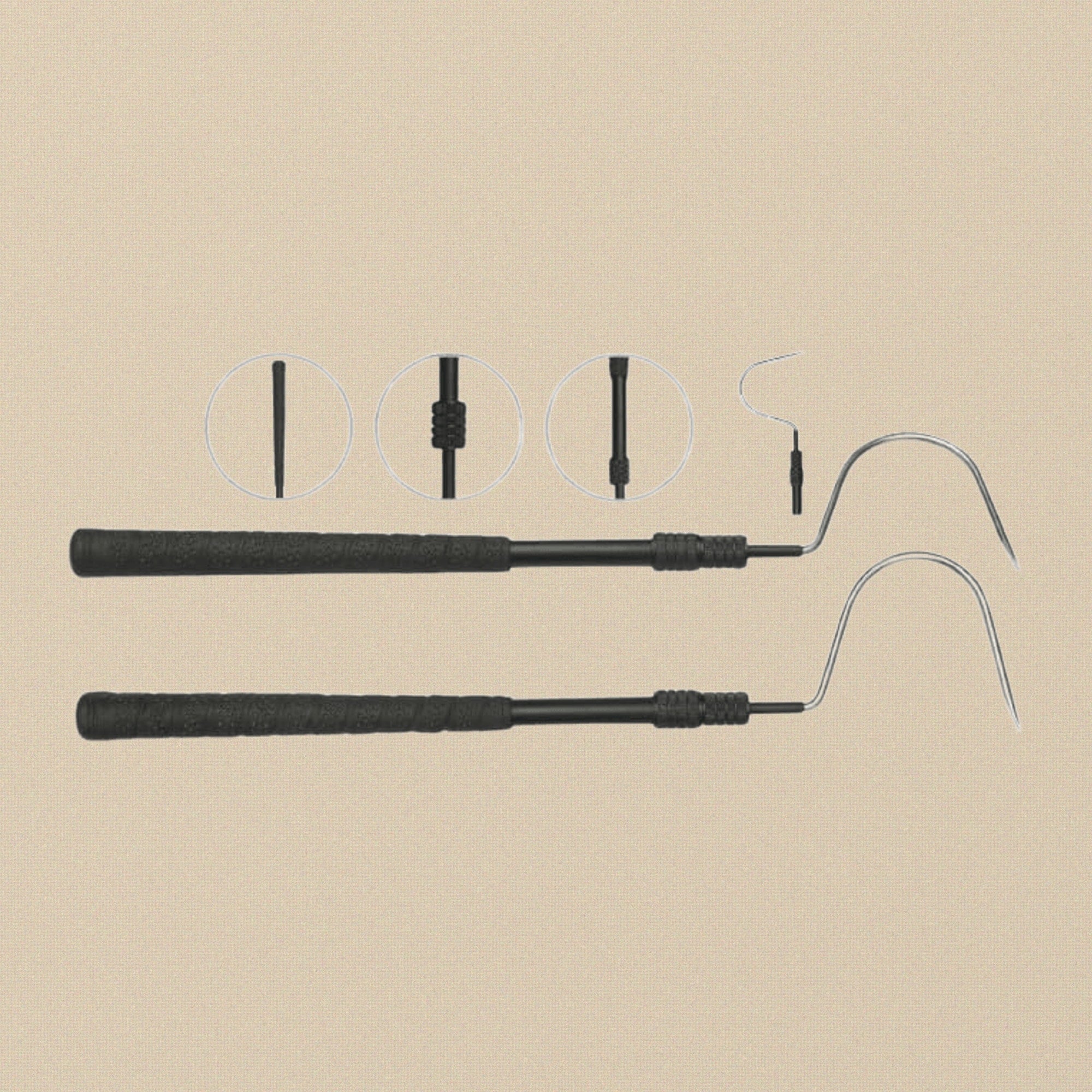 Professional Snake Handling Tongs, 36 Inch Heavy Duty Adjustable Hook Harp Pin, Black Reptile Catcher Tool | Surgical Instruments | Toolsmith Ltd UK