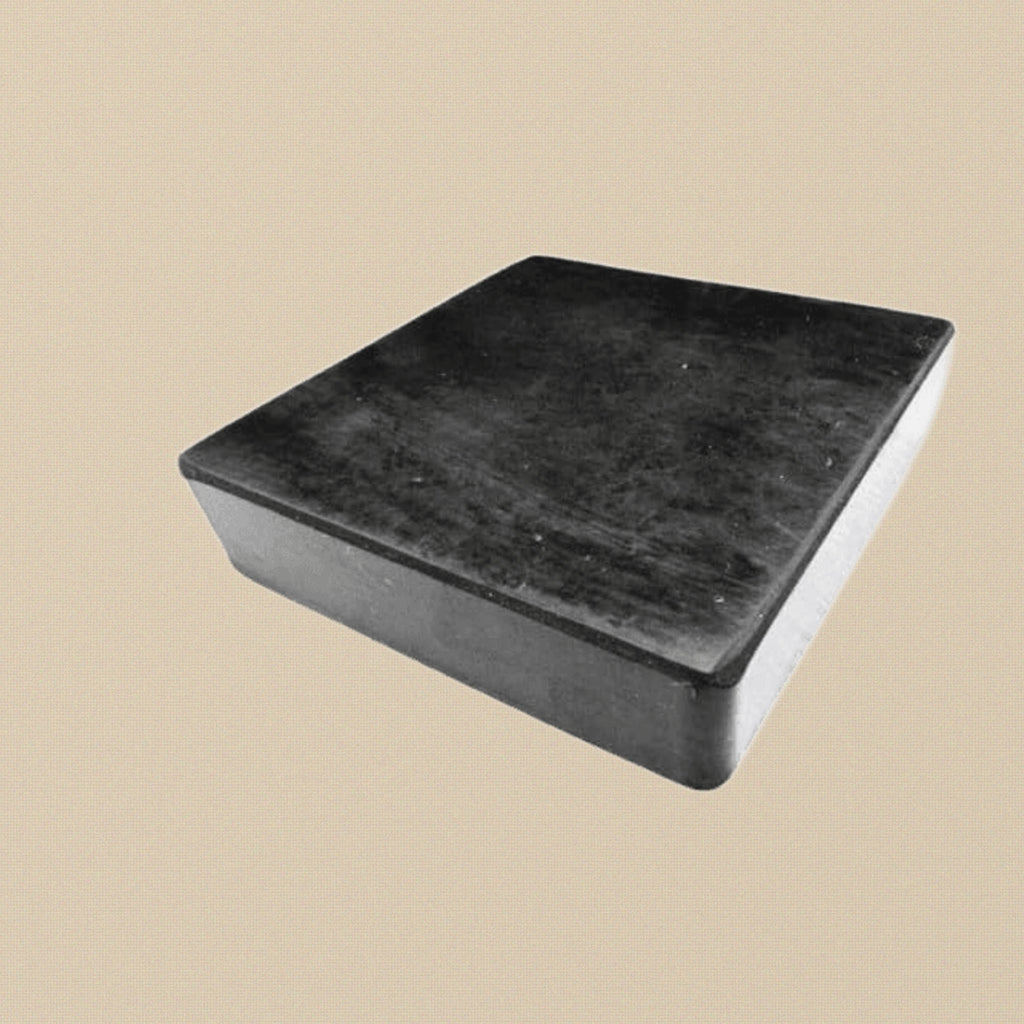 Rubber Bench Block, 10.2 x 10.2 x 2.5 cm/ 4 x 4 x 1 inches Jewellery Making Dapping Forming Hammering Base | Jewellery Making Tools | Toolsmith Ltd UK