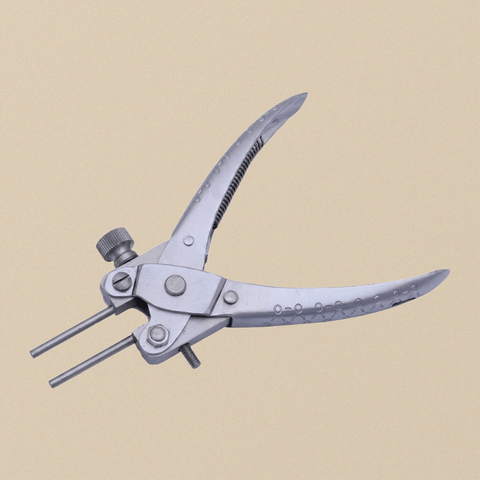 3 mm & 3 mm Parallel Action Round Nose Pliers, Adjustable Jaws Stop with Side Screw, Professional Jewellery Crafts Tool | Jewellery Making Tools | Toolsmith Ltd UK