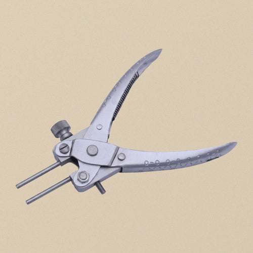 3 mm & 3 mm Parallel Action Round Nose Pliers, Adjustable Jaws Stop with Side Screw, Professional Jewellery Crafts Tool | Jewellery Making Tools | Toolsmith Ltd UK