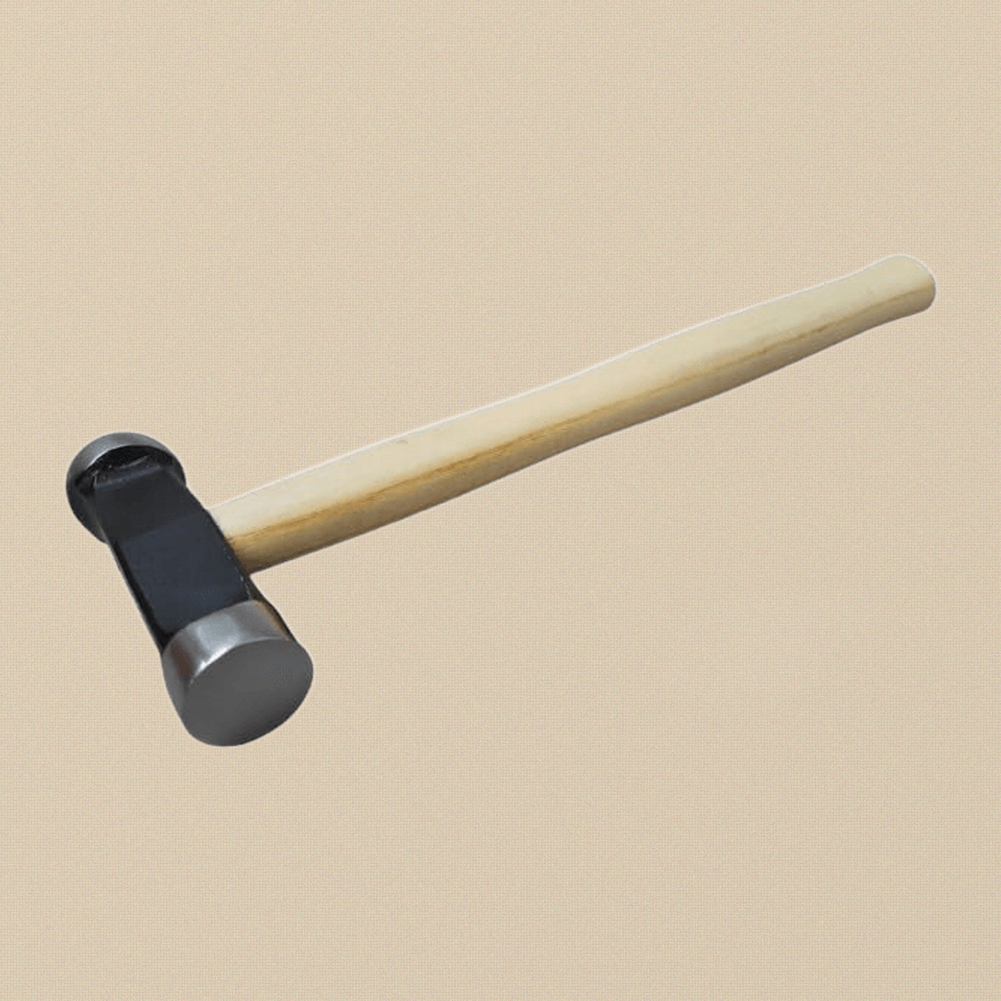 Round Dome and Flat Face Embossing Hammer, 16 oz, Repousse Silversmithing, 11-3/4 Inch Wooden Handle | Jewellery Making Tools | Toolsmith Ltd UK