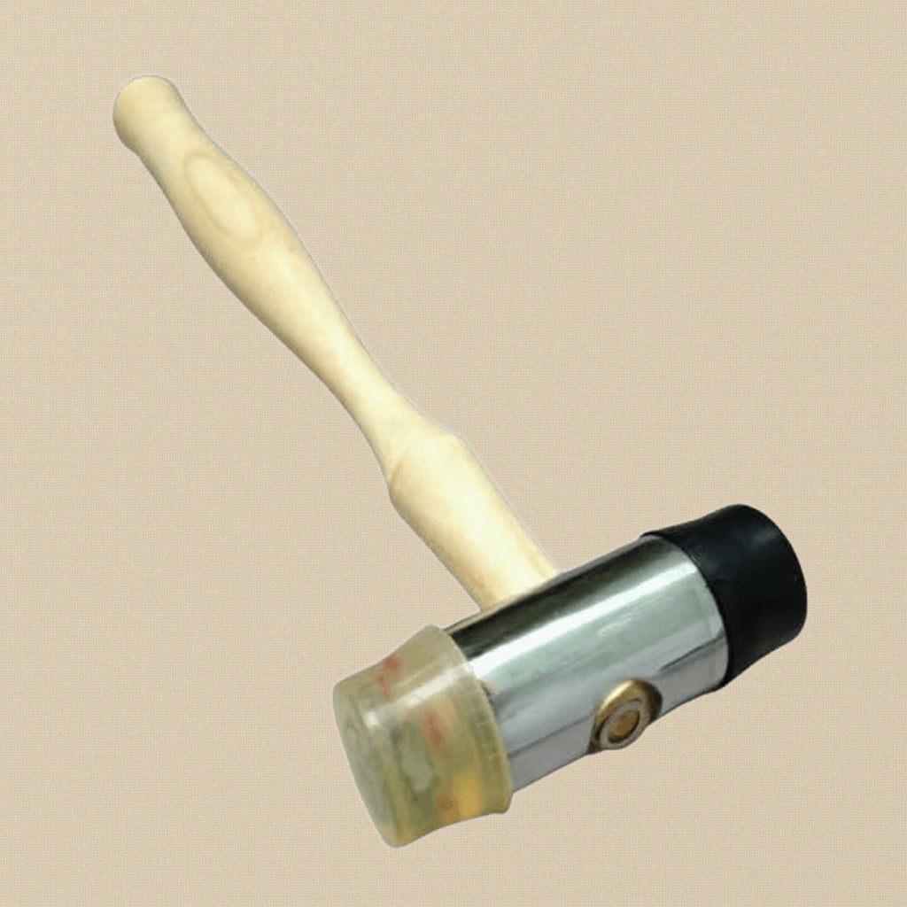 Double Ended Jeweller's Hammer Mallet with Plastic and Rubber Heads for Repousse Work | Jewellery Making Tools | Toolsmith Ltd UK