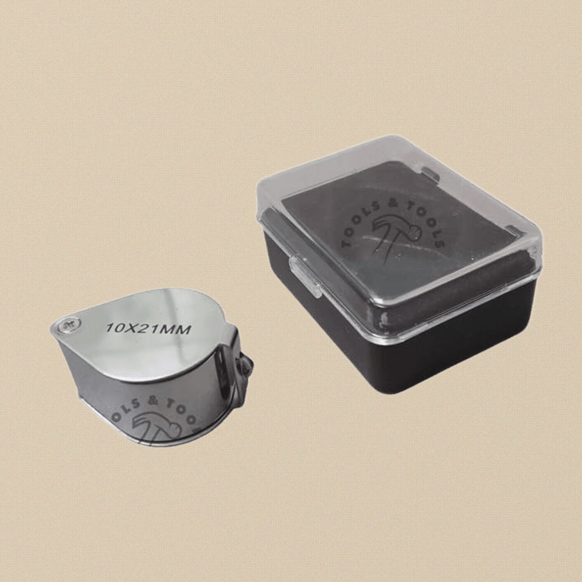 Jeweller's Magnifying Glass Loupe, 10x21mm, Portable Watch Repair Tool with Case | Watch & Clock Tools | Toolsmith Ltd UK