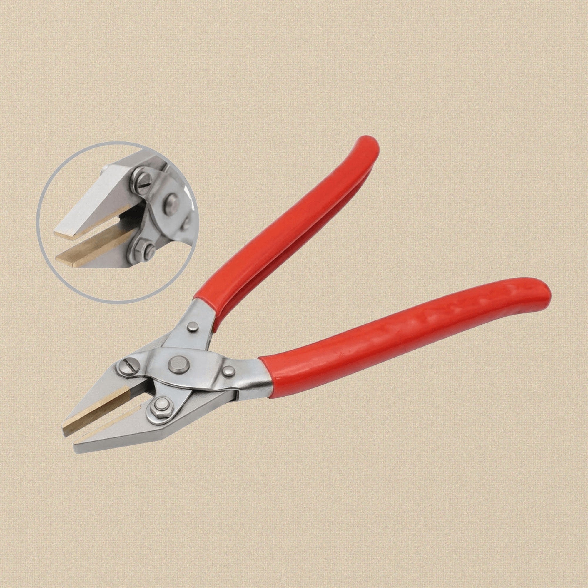 Professional Flat Brass Jaws Parallel Action Pliers, 200mm/8-inch, Jewellery/ Crafts Making, PVC Grips | Jewellery Making Tools | Toolsmith Ltd UK