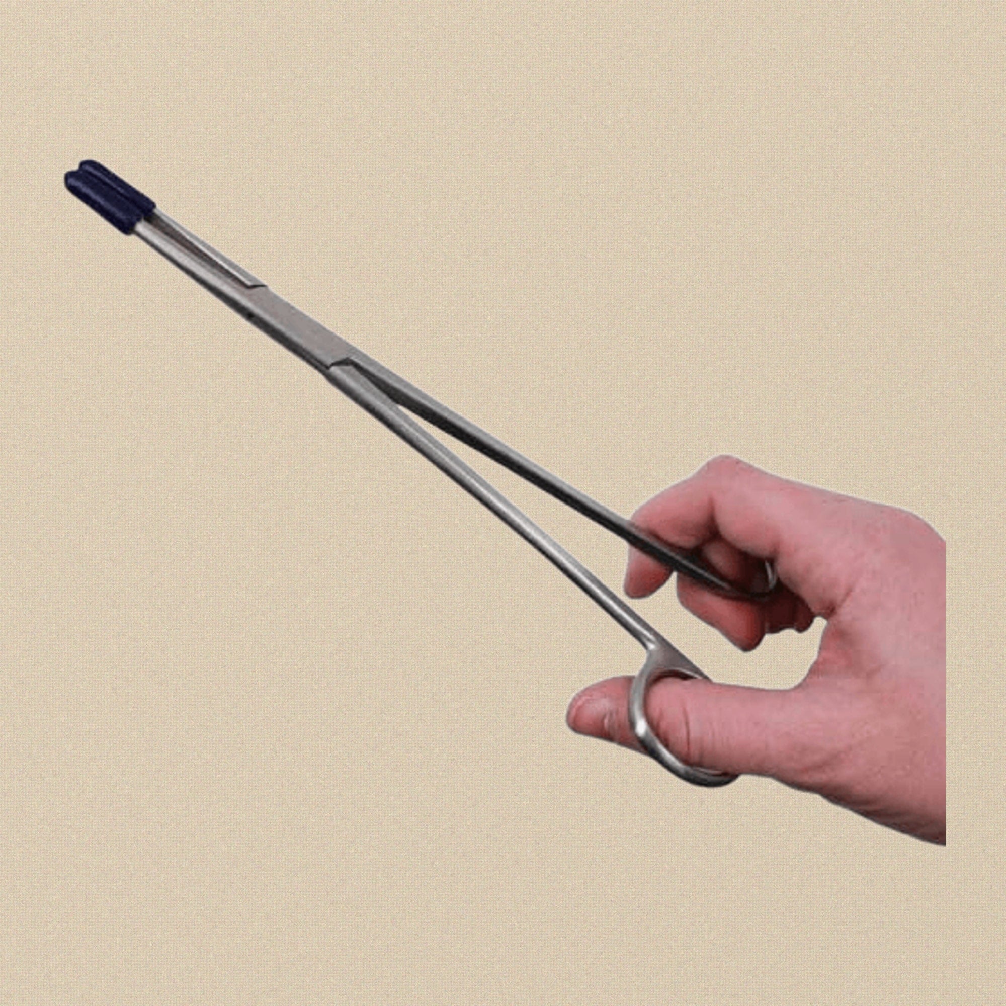 Steamostats Forceps Tweezers, Stainless Steel, 8" Length, Non-Locking, PVC Tips, Steam and Ultrasonic Cleaning, Jewellery Tool | Surgical Instruments | Toolsmith Ltd UK
