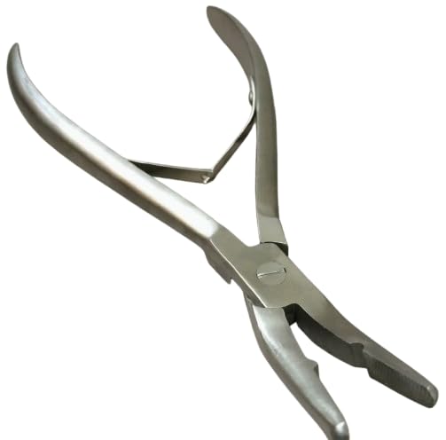 Professional 7 Inch Hair Extension Curved Pliers, Premium Stainless Steel Fitting and Removal Tool | Jewellery Making Tools | Toolsmith Ltd UK