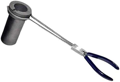 2 KG Graphite Crucible with 13" Pouring Tongs Set, Melting Gold Silver, Casting Tools | Jewellery Making Tools | Toolsmith Ltd UK