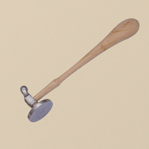 38 MM Bow and Flat Face Chasing Hammer for Jewellery Hobby Crafts Repousse Silversmith | Jewellery Making Tools | Toolsmith Ltd UK