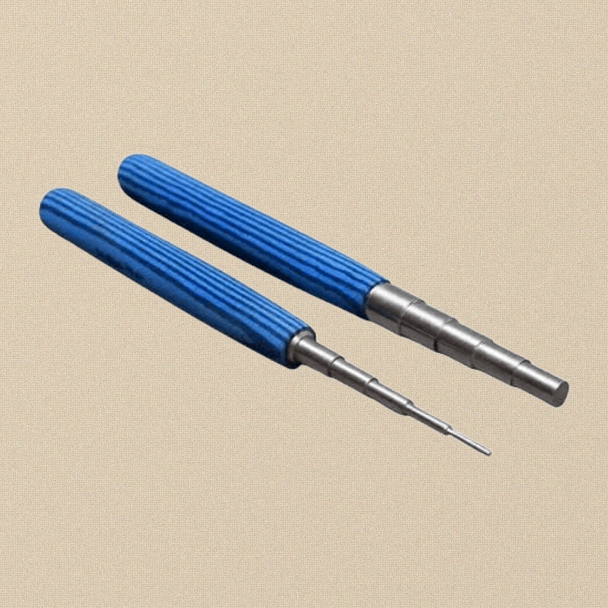 Blue Foam Handles Wire Wrapping Mandrels Set for Jewellery Making, Crafts Tool, Stainless Steel, 2 Piece | Jewellery Making Tools | Toolsmith Ltd UK