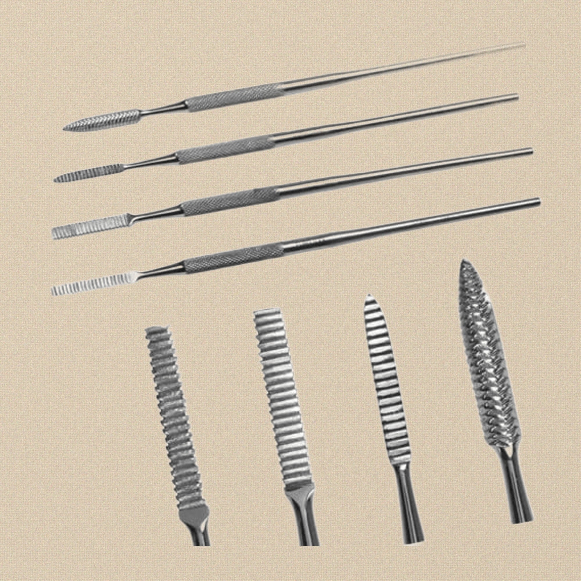 Professional Wax Carving File Set, 4-Piece Stainless Steel Jewellery Making Tools, Precision Casting Files for Crafting and Modeling | Jewellery Making Tools | Toolsmith Ltd UK