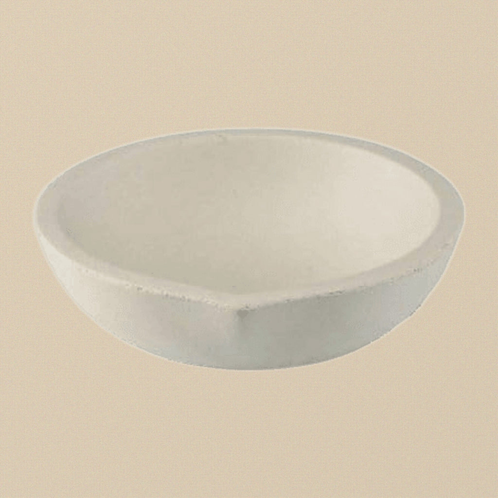 Ceramic Crucible Dish, Fused Silica Material, 3.5 Inch, for Melting Gold Silver Copper | Jewellery Making Tools | Toolsmith Ltd UK