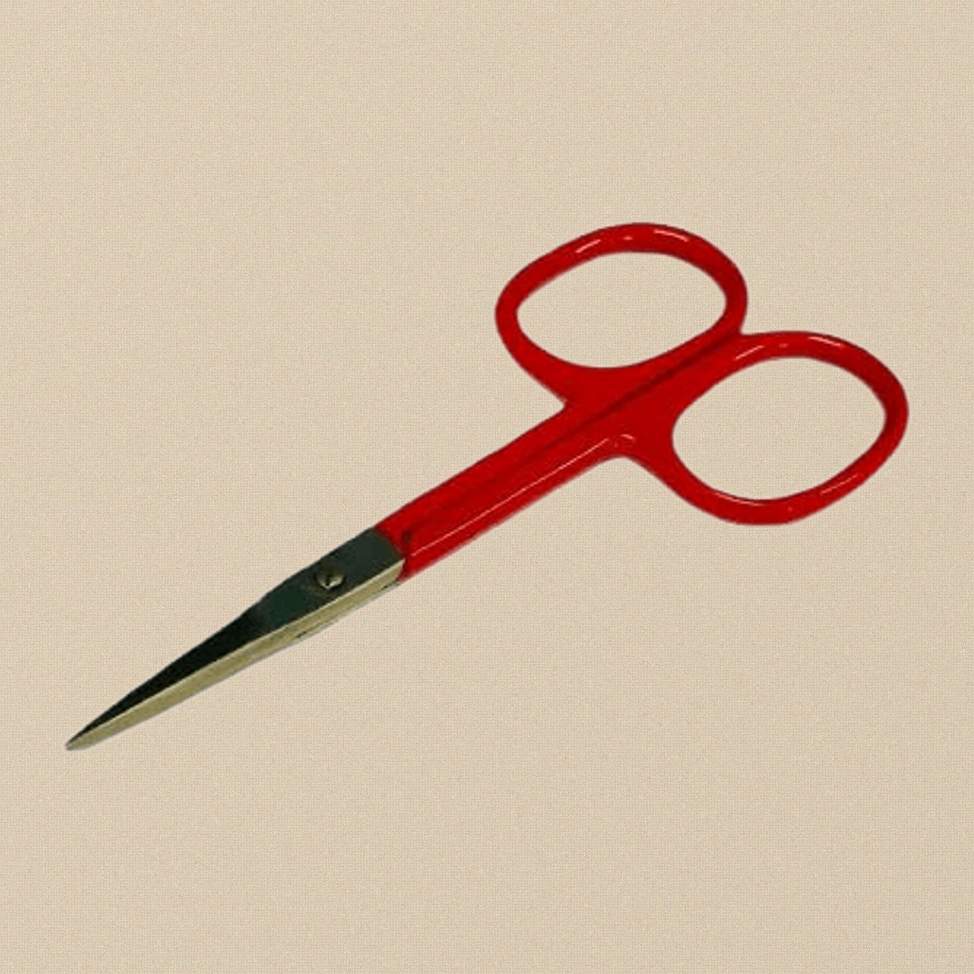 Red Straight Scissors, 3.5 Inch, Stainless Steel Blades, for Beading, Embroidery, Crafts, Manicure, Pedicure, Sewing | Beauty & Nail Tools | Toolsmith Ltd UK