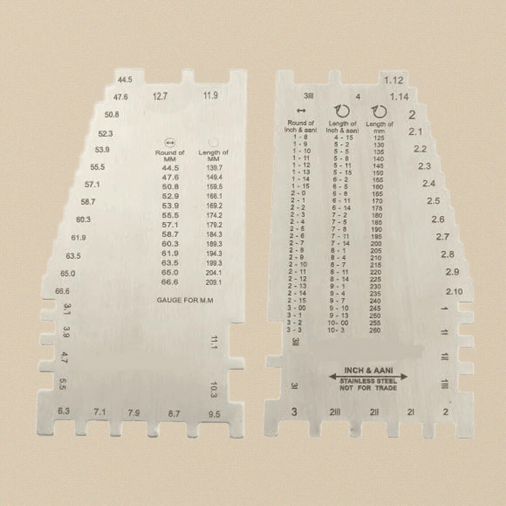 Jewellery Flat Bangle Sizer Gauge, Stainless Steel, 44.5-66.6 mm Range, Professional Measurement Tool | Jewellery Making Tools | Toolsmith Ltd UK