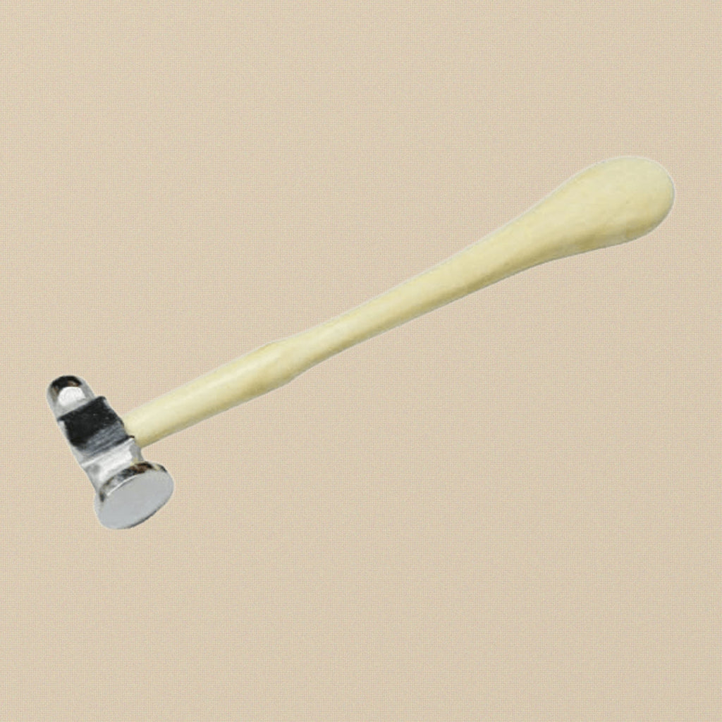 Professional Ball Peen Dome Face Chasing Hammer, 22mm Metal Wire Work Repousse Tool with Wooden Handle | Jewellery Making Tools | Toolsmith Ltd UK