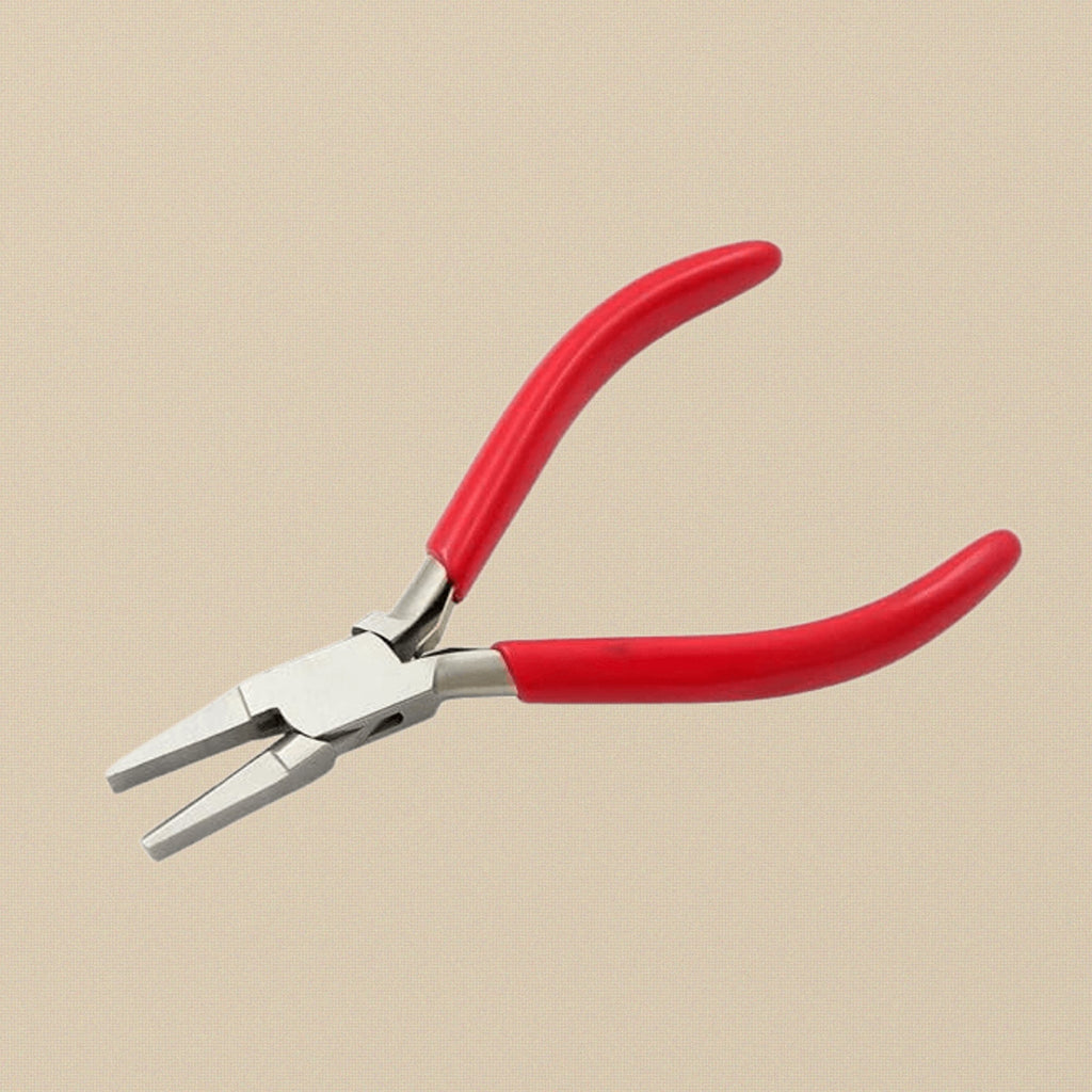 5" Flat Half Round Nose Pliers for Jewellery Making, Beading and Forming, Non- Slip PVC Handles | Jewellery Making Tools | Toolsmith Ltd UK