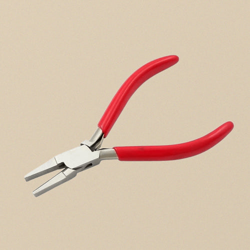 5" Flat Half Round Nose Pliers for Jewellery Making, Beading and Forming, Non- Slip PVC Handles | Jewellery Making Tools | Toolsmith Ltd UK