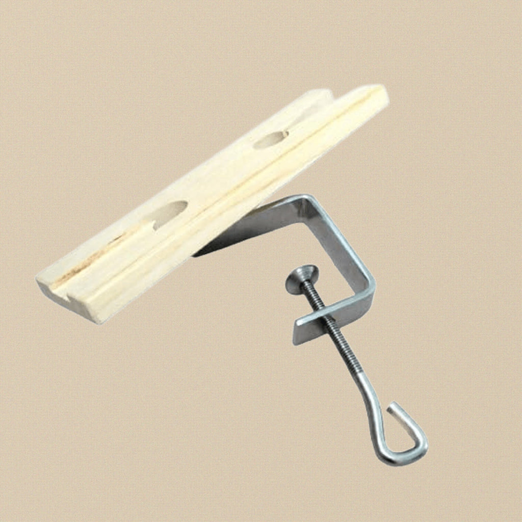 Premium 8-Inch Hardwood Bench Pin with Metal Clamp, V Slot Jewelers Tool for Watch Repair and Jewellery Making | Watch & Clock Tools | Toolsmith Ltd UK