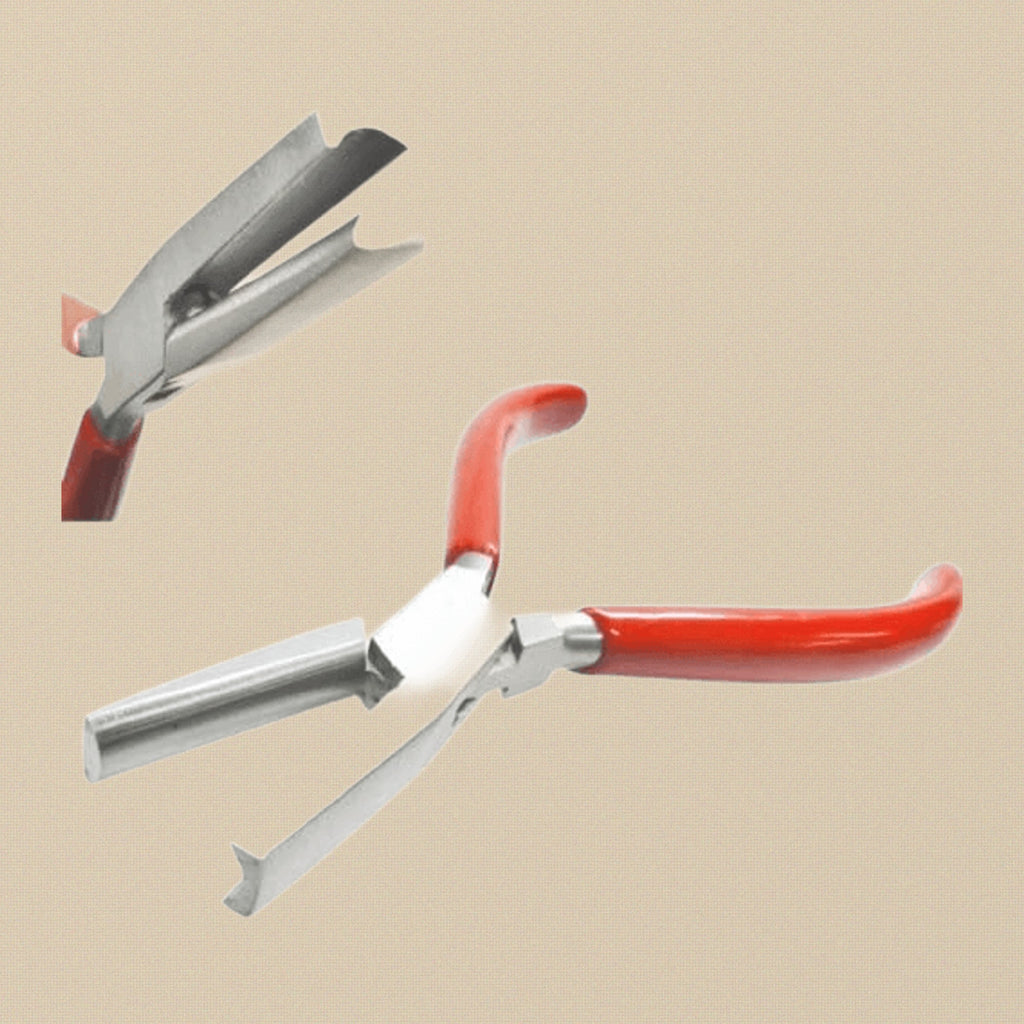 Concave/Convex Forming Pliers, Stainless Steel, 5 Inch, for Jewellery Ring Bending, Holding and Wire Work | Jewellery Making Tools | Toolsmith Ltd UK