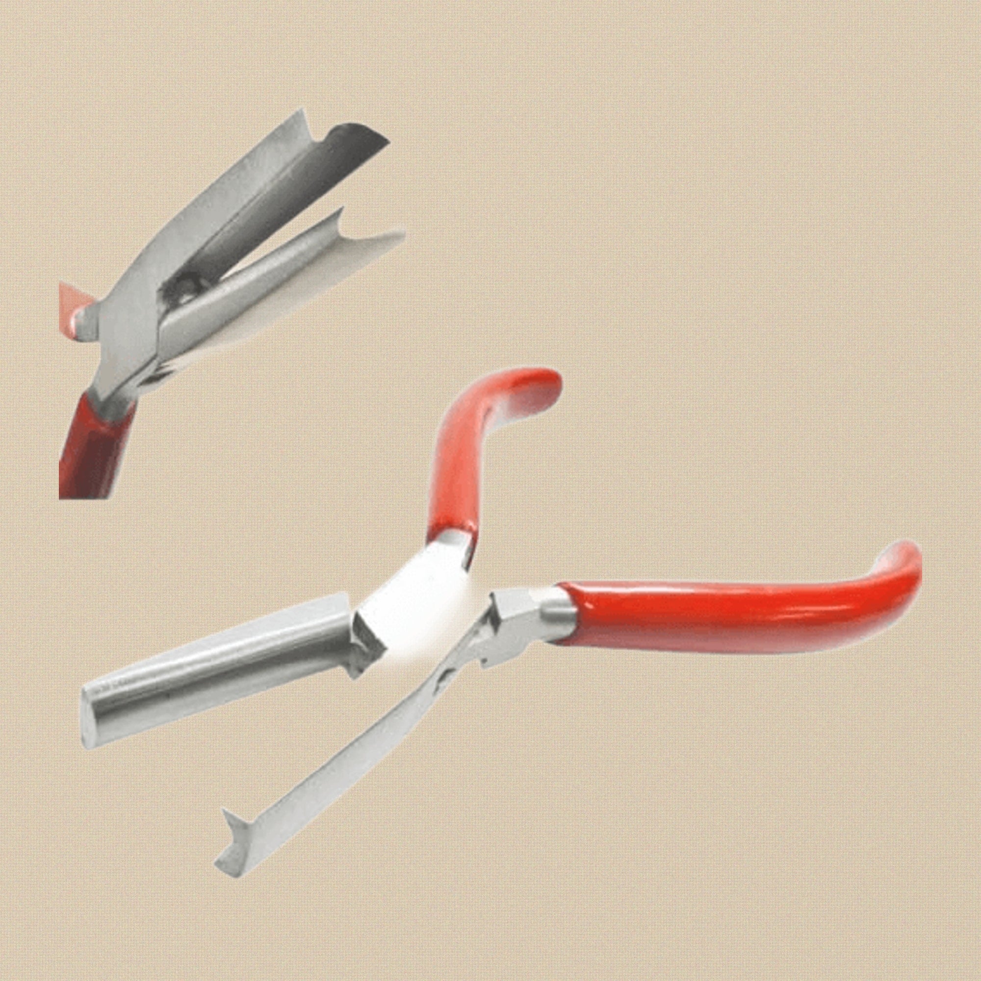 Concave/Convex Forming Pliers, Stainless Steel, 5 Inch, for Jewellery Ring Bending, Holding and Wire Work | Jewellery Making Tools | Toolsmith Ltd UK