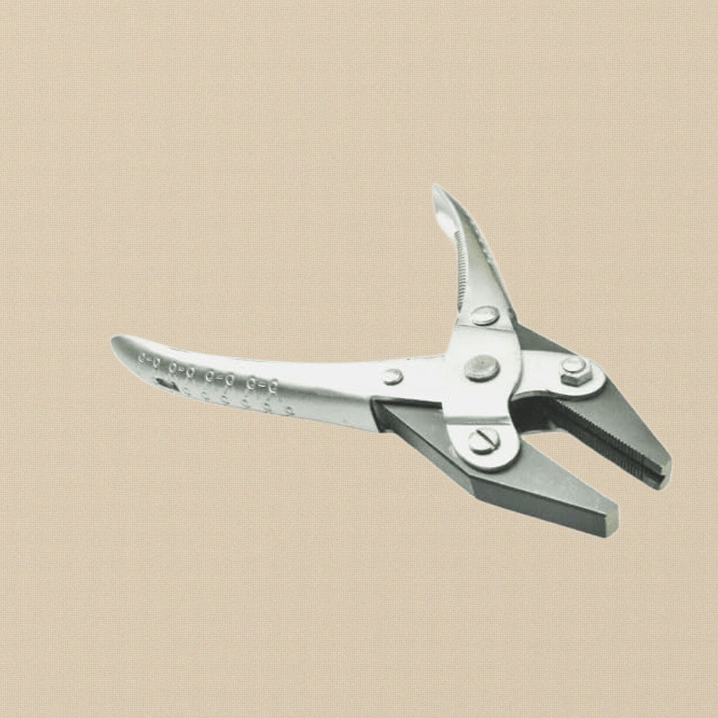 Parallel Action Flat Nose Serrated & Grooved Pliers with Spring, 140 mm Jewellery Making Crafts Tool | Jewellery Making Tools | Toolsmith Ltd UK