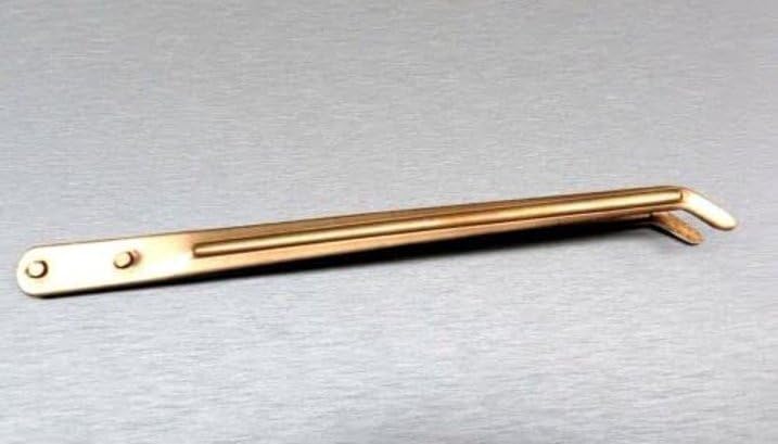 Copper Tweezers for Jewellery Pickling, 8-1/2" Curved Bent Tip Tongs, Sturdy Ribbed Body | Jewellery Making Tools | Toolsmith Ltd UK
