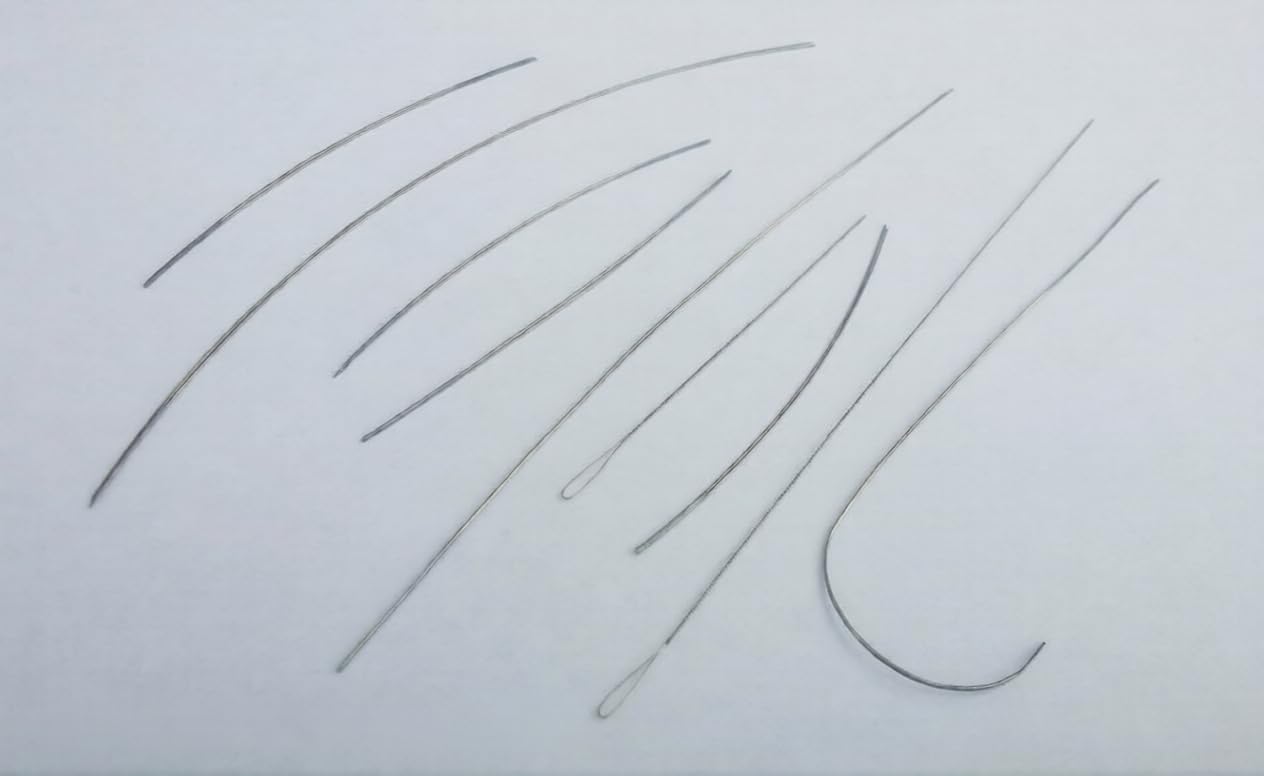 Assorted Big Eye Beading Needles, Twisted Wire Collapsible Needles for Jewellery Making, 9 Pack | Jewellery Making Tools | Toolsmith Ltd UK