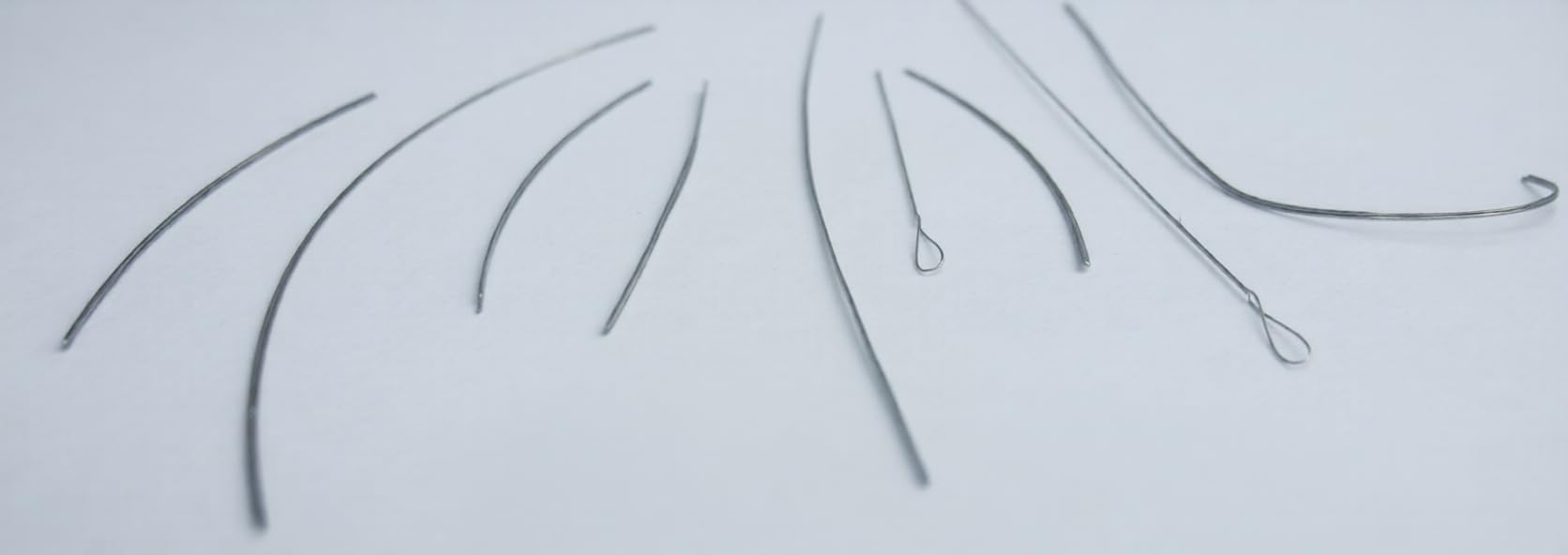 Assorted Big Eye Beading Needles, Twisted Wire Collapsible Needles for Jewellery Making, 9 Pack | Jewellery Making Tools | Toolsmith Ltd UK