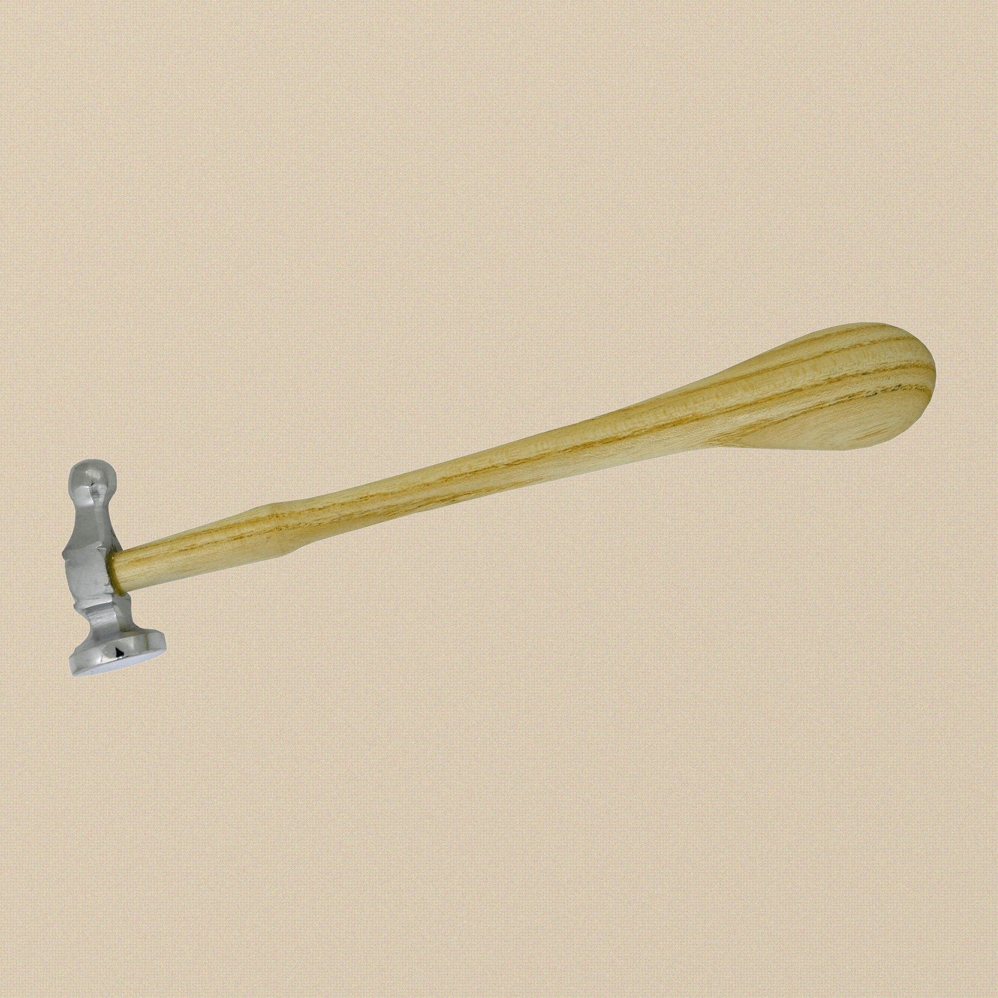 25mm German Style Bow Face Chasing Hammer, Ball Peen Planishing Repousse Metal Work Tool with Wooden Handle | Jewellery Making Tools | Toolsmith Ltd UK