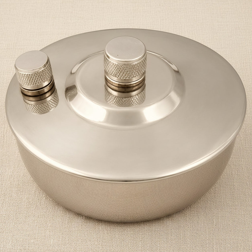 Jeweller's Alcohol Spirit Lamp in Polished Stainless Steel with Snuffer Cap | Spirit Lamp | Toolsmith Ltd UK