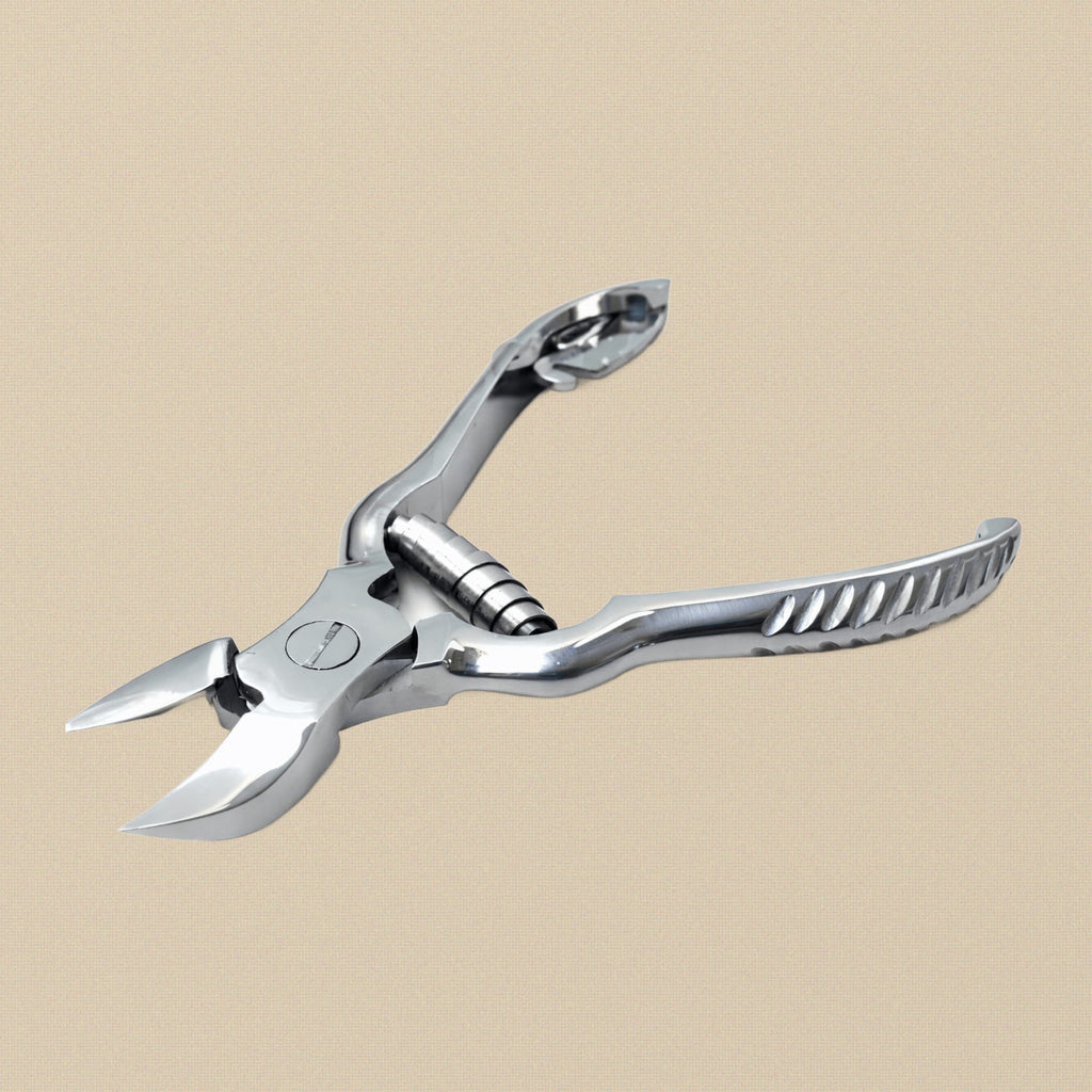Premium Toe Nail Clippers with Leaf Handles, Chiropody Pedicure Nippers, Mirror Finish, 14 cm | Beauty & Nail Tools | Toolsmith Ltd UK