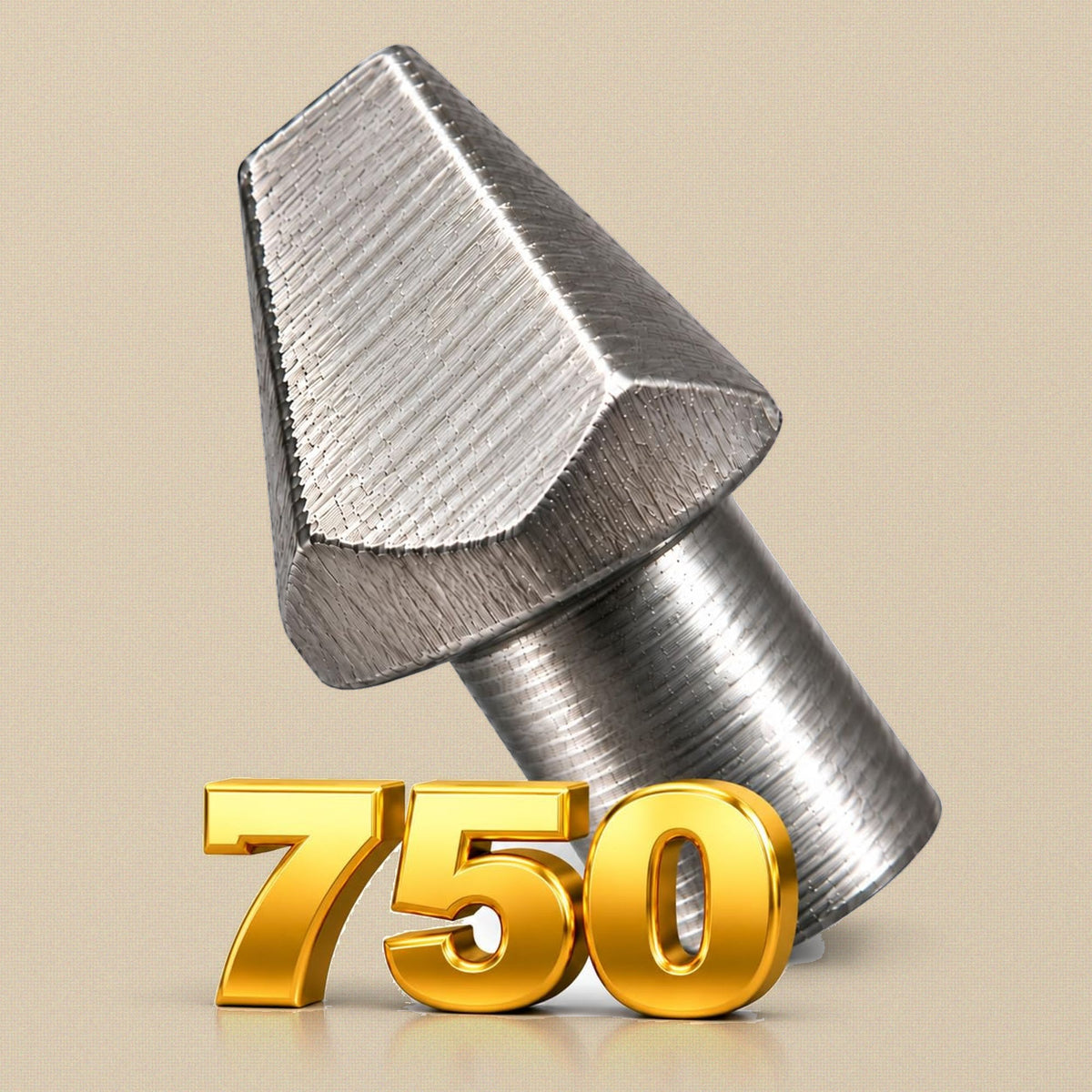 750 punch stamp for the jewellery marking pliers, stainless steel