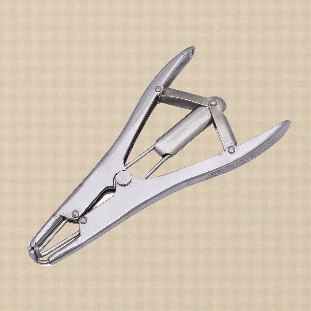 Professional Veterinary Elastrator Pliers, Pewter Steel Rubber Ring Applicator, Castrating Tool | Pet Grooming Tools | Toolsmith Ltd UK