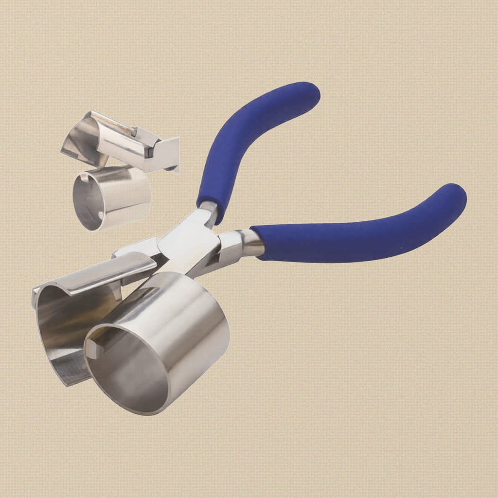 Large Half Cut Ring and Bracelet Pliers, Round and Half Round, 1-3/8 Inch Bending Curving Jewellery Tool | Jewellery Making Tools | Toolsmith Ltd UK