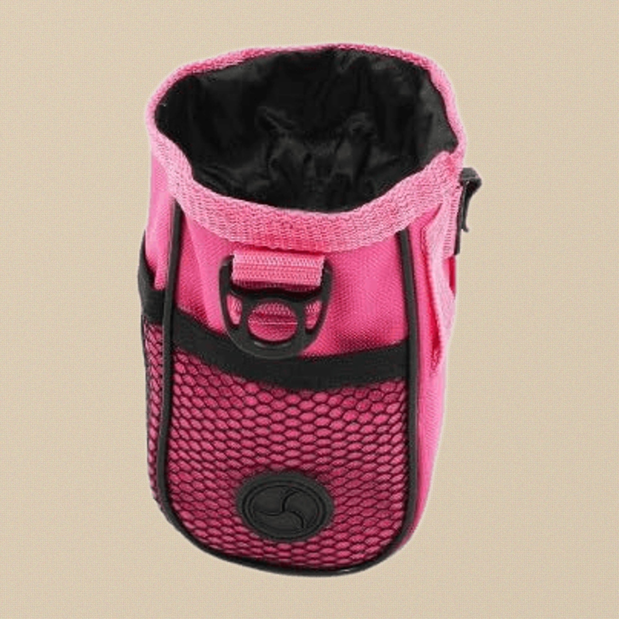 Pink Dog Training Treat Pouch, Mesh Pocket Cat Pet Reward Premium Bag with Detachable Shoulder Strap, 6" x 3", Puppy Obedience Training Dispenser, Belt Clip | Pet Grooming Tools | Toolsmith Ltd UK
