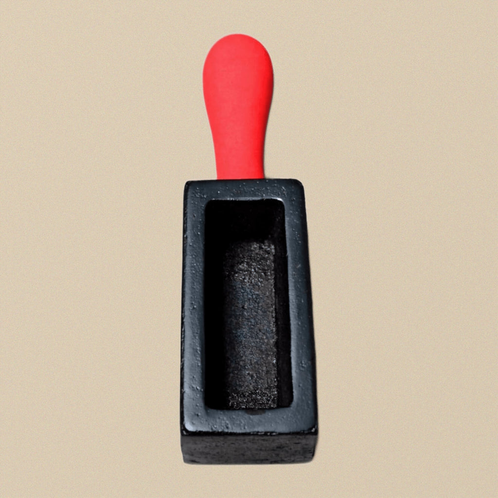 Large Open Cast Iron Ingot Mould for Silver & Gold Bar, Scrap Crucible Furnace Tool, 35mm H x 88mm L x 32mm W | Jewellery Making Tools | Toolsmith Ltd UK