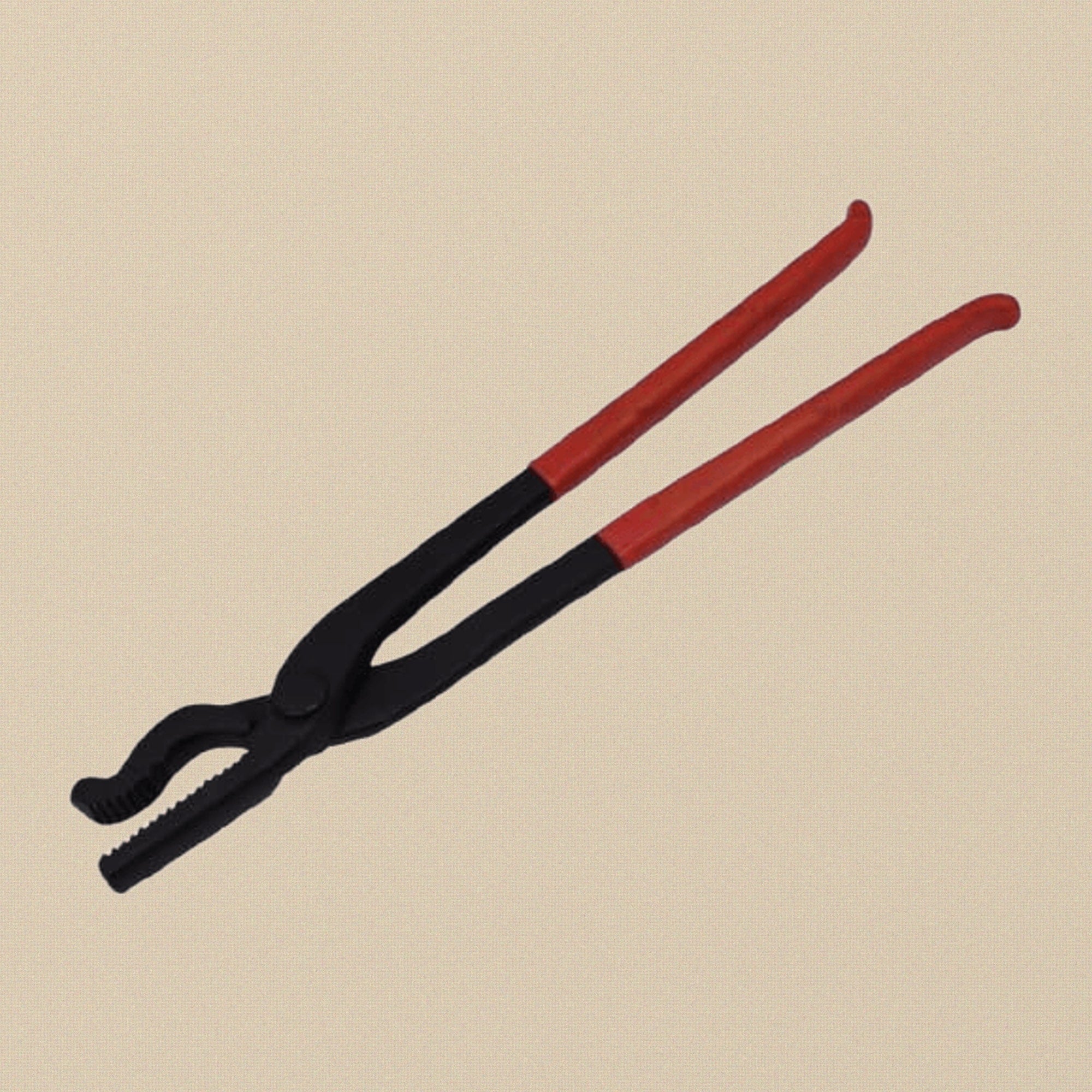 Professional Horse Farrier Hoof Clincher, 12-Inch Black and Red Alligator Stainless Steel Pliers with Curved Jaws, Cushion Grip Handle | Farrier & Veterinary Tools | Toolsmith Ltd UK