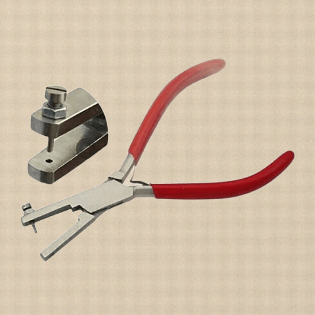 Metal Punch Hole Pliers for Soft Metals Plastics and Leather, 1.5mm, Tool Steel, Ergonomic Rubber Coated Handle | Jewellery Making Tools | Toolsmith Ltd UK