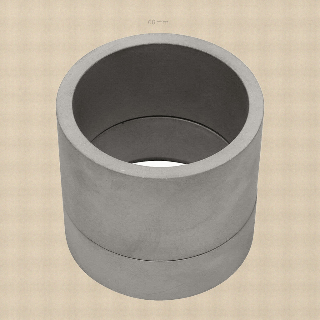 60mm x 60mm Aluminium Sand Casting Mould Rings, 2-Part Set for Delft Clay and Petrobond | Jewellery Making Tools | Toolsmith Ltd UK