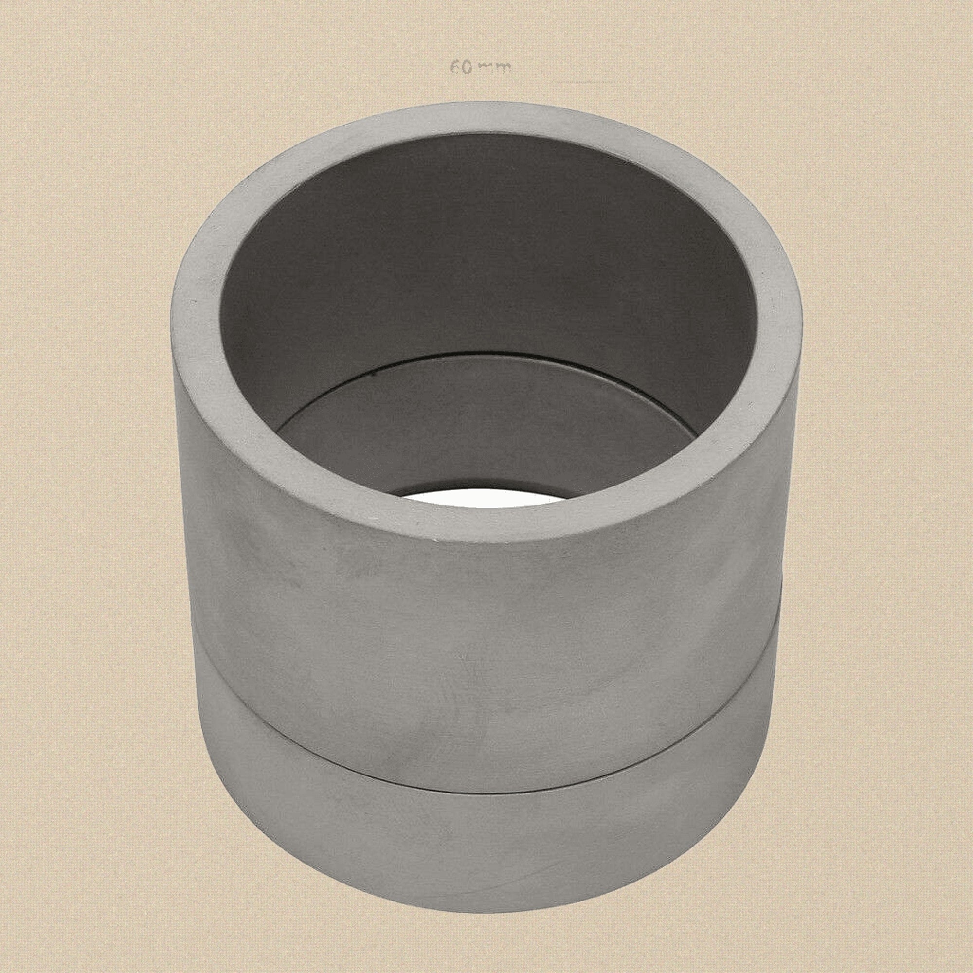 60mm x 60mm Aluminium Sand Casting Mould Rings, 2-Part Set for Delft Clay and Petrobond | Jewellery Making Tools | Toolsmith Ltd UK