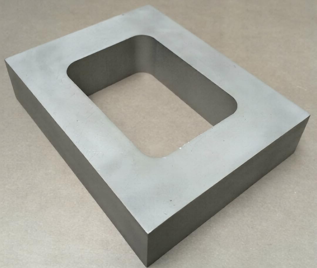 Aluminum Mould Frame, 20mm Thick, Single Cavity Vulcanizer for Rubber Casting, 4" x 4-7/8" Size | Jewellery Making Tools | Toolsmith Ltd UK