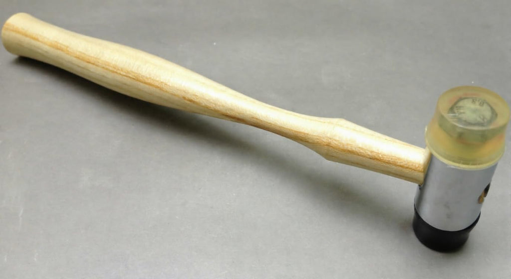 Double Ended Jeweller's Hammer Mallet with Plastic and Rubber Heads for Repousse Work | Jewellery Making Tools | Toolsmith Ltd UK