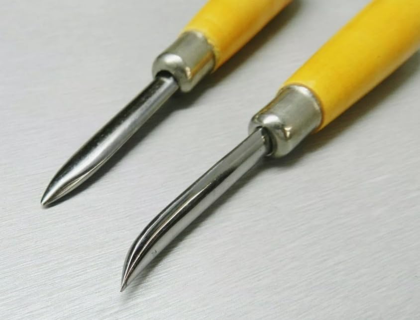 Professional Jewellery Burnishing Tool Set, Straight and Curved Blade Burnishers, Bezel Setting Chisels | Jewellery Making Tools | Toolsmith Ltd UK