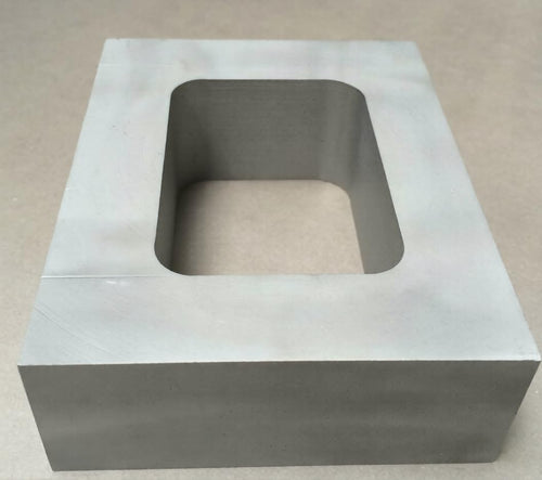 Aluminum Mould Frame, 1-3/8"" Thick, Single Cavity Vulcanizer Rubber Casting, 3-3/8"" x 4-3/8"" Size | Jewellery Making Tools | Toolsmith Ltd UK