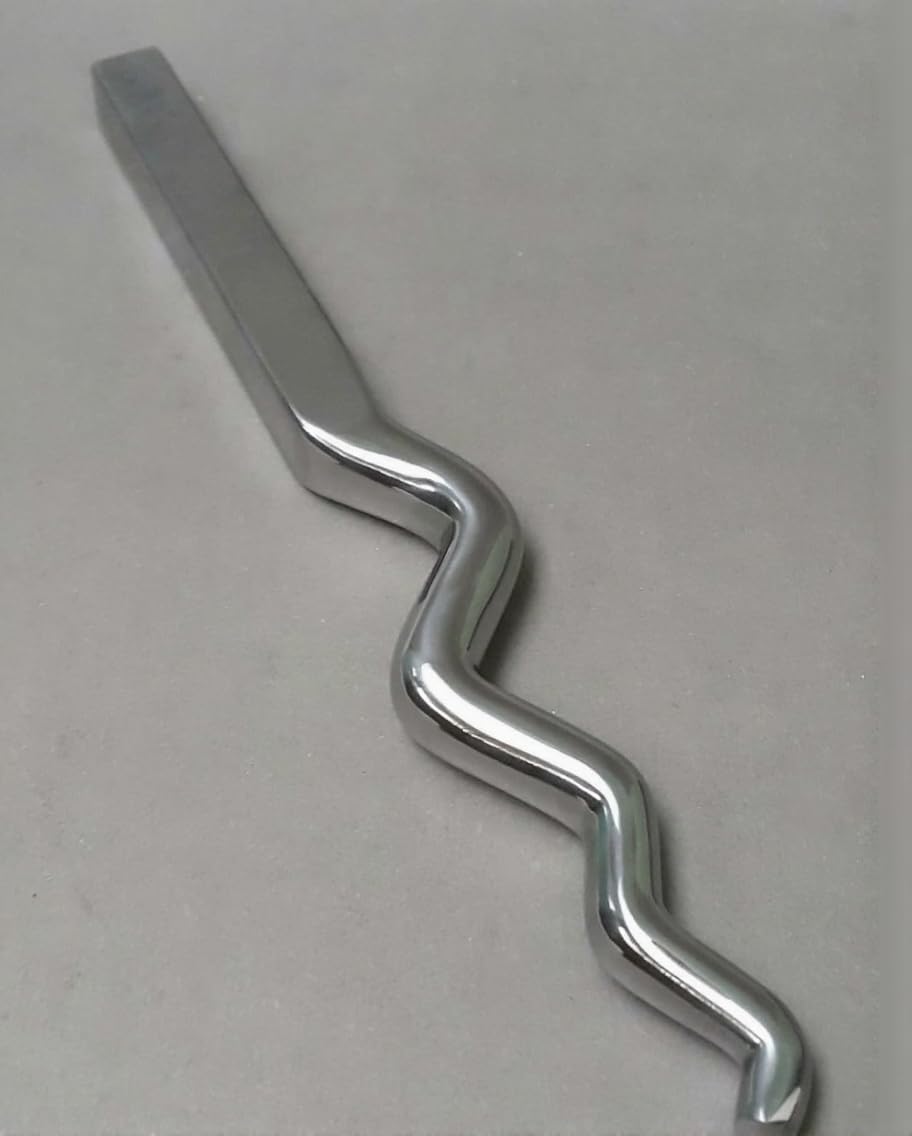 Heavy Duty Highly Polished Sinusoidal Jewellery Making Forming Stake, Small, 9 Inch, Chrome Finish | Jewellery Making Tools | Toolsmith Ltd UK