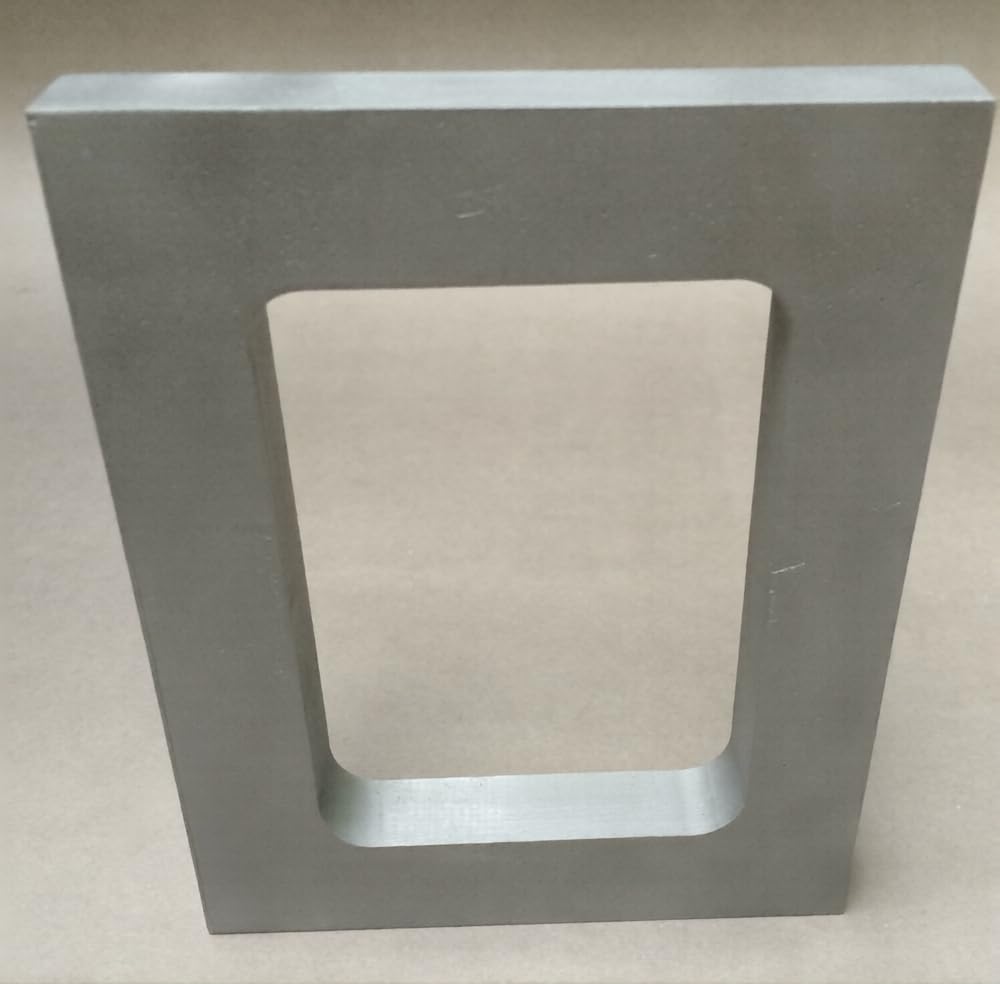 Aluminium Mould Frame, 15mm Thick, Single Cavity Vulcanizer Rubber Casting, 4-3/8" x 5-5/8" | Jewellery Making Tools | Toolsmith Ltd UK