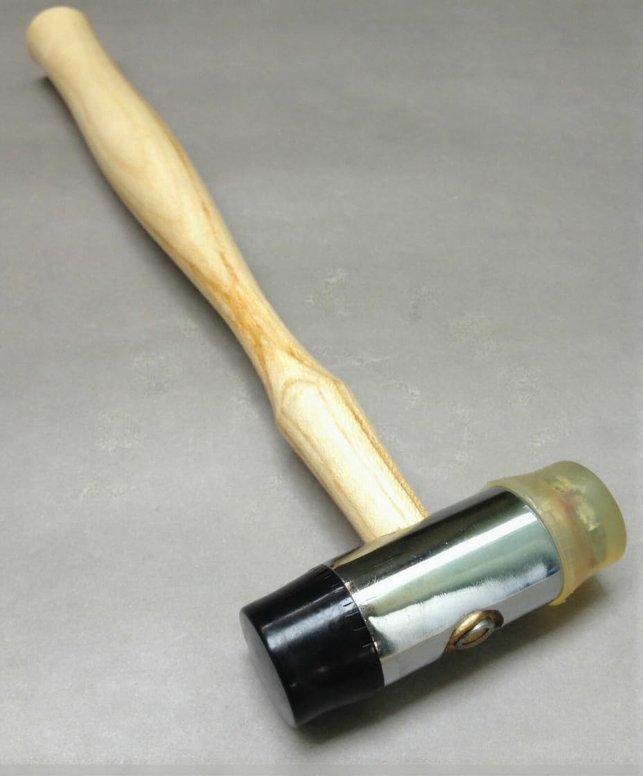 Double Ended Jeweller's Hammer Mallet with Plastic and Rubber Heads for Repousse Work | Jewellery Making Tools | Toolsmith Ltd UK
