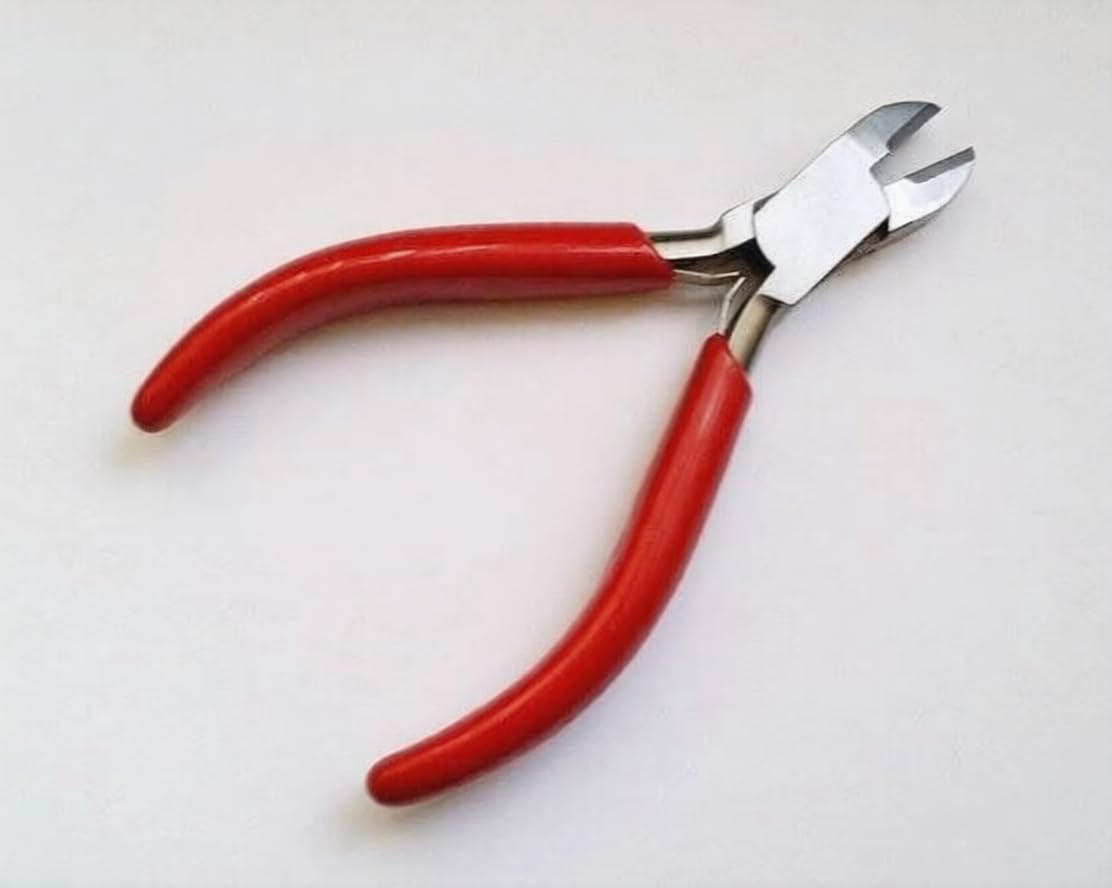 Premium 5 Inch Jewellery Diagonal Side Wire Cutter Pliers with Tungsten Carbide Tips, Professional Cutting Tool Upto 12 Gauge/ 2.05 mm, PVC Handle | Jewellery Making Tools | Toolsmith Ltd UK